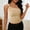 Beige, variant on SEMPAI Womens Y2K Tops Going Out One Shoulder Cropped Tank Tops Asymetrical Neck Sleeveless Shirts Summer Ribbed Vest
