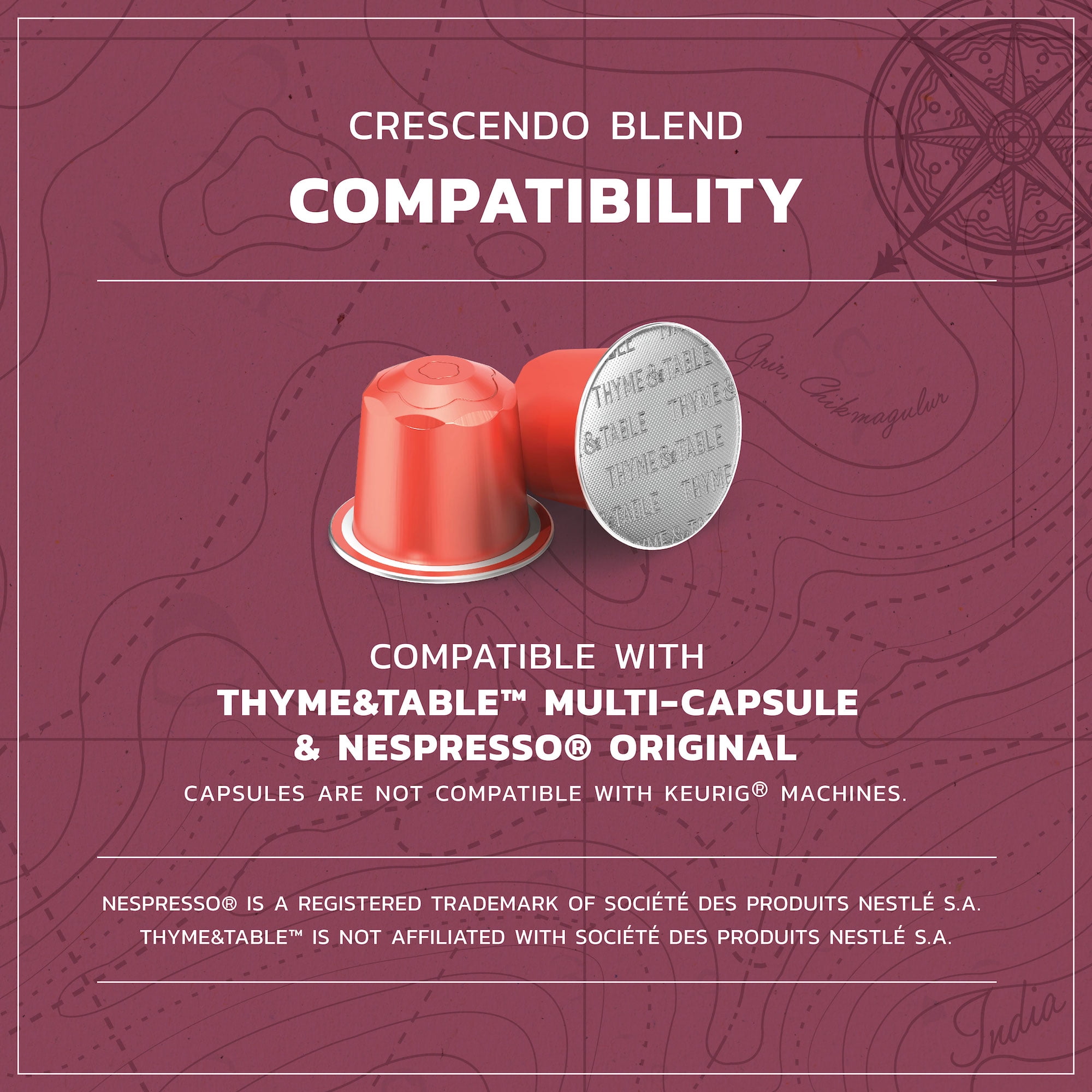 Thyme & Table Espresso Capsules, Medium Roast, Crescendo Blend