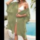 thumbnail image 4 of Traje de Baño para Cubrirse, Traje de Baño para Cubrirse, Traje de Baño para Cubrirse, Cárdigan para Bañarse en la Playa con Volantes. Verde Talla Única, 4 of 10