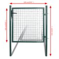 thumbnail image 4 of vidaXL Single Door Fence Gate Powder-Coated Steel, 4 of 5