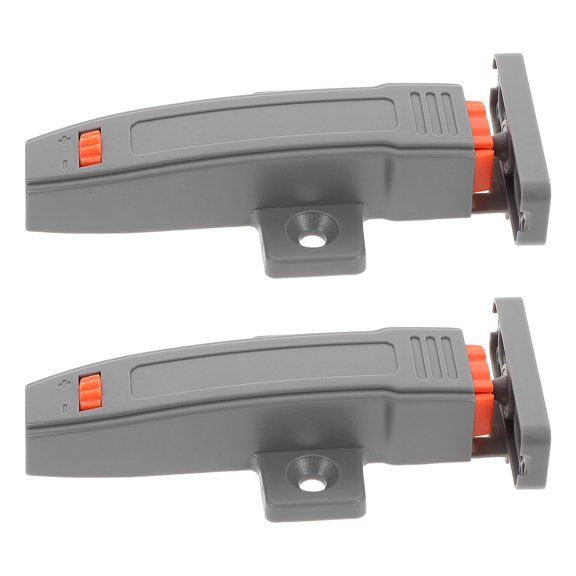 Baluue Push Open Cabinet Hardware Easy Install Adjust Rebound Grey Pom 2Pcs