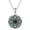 Malachite Locket Only, variant on Opal Locket Necklace Sterling Silver Retro Oxidation Classic Pattern Locket Necklaces for Women Anniversary Birthday Jewelry Gifts 18"+2"