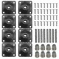 thumbnail image 1 of 8-Pack Furniture Leg Mounting Plates for Sofas, Couches, and Chairs, 1 of 3