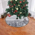 thumbnail image 2 of FMSHPON Eiffel Tower Balloon Xmas Christmas Tree Skirt Stand Mat for Holiday Party Decoration Indoor Outdoor 36 inches, 2 of 3