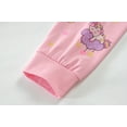 thumbnail image 6 of FEDPOP Toddler Girl Pink Pajama Set Unicorn Cotton Sleepwear Pjs Sets 4T, 6 of 7