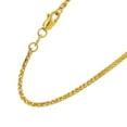 thumbnail image 4 of JewelStop 14k Semi-Solid Yellow Gold 1.8 mm Square Spiga Wheat Chain Necklace, Lobster Claw - 16 Inches, 3.1gr., 4 of 5