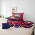 thumbnail image 5 of Erosebridal Baseball 7 Pieces Bedding Set Sports Twin Comforter Set with Sheets Ball Game Decor Baseball Team Bed in a Bag Bed Set Sports,Philadelphia, 5 of 5