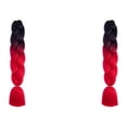 thumbnail image 1 of Jumpingount Cabello trenzado sintético, trenzas impresionantes, extensión de cabello sin esfuerzo, extensiones de cabello trenzado B1 B1 2Conjunto, 1 of 6
