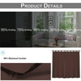 thumbnail image 6 of Lapalife Outdoor Curtains for Patio Waterproof, Extra Wide Detachable Top Thermal Insulated Outdoor Blackout Curtains Drapes for Porch Pergola Gezebo, 1 Panel, 100''x 96'', Brown, 6 of 7