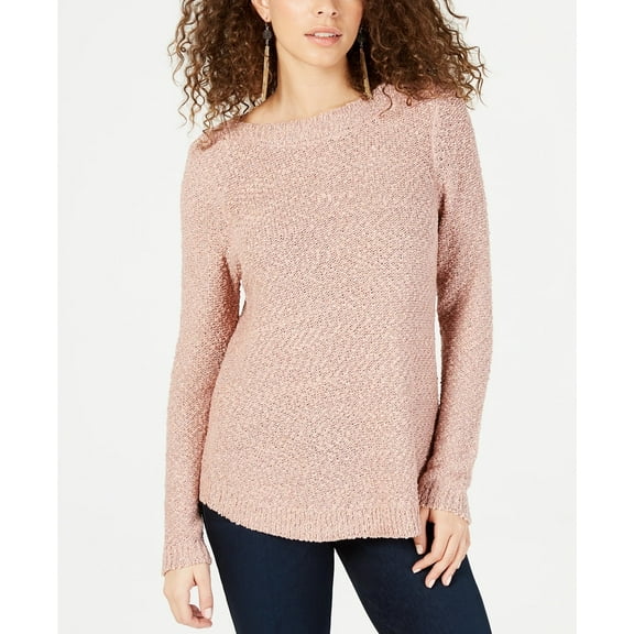 INC International Concepts Women's Petite Shine Sweater (PL, Blush)