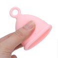 thumbnail image 3 of Silicone Menstrual Cup Women Soft Elastic Reusable Period Cup Female Body Care ToolPink L, 3 of 4