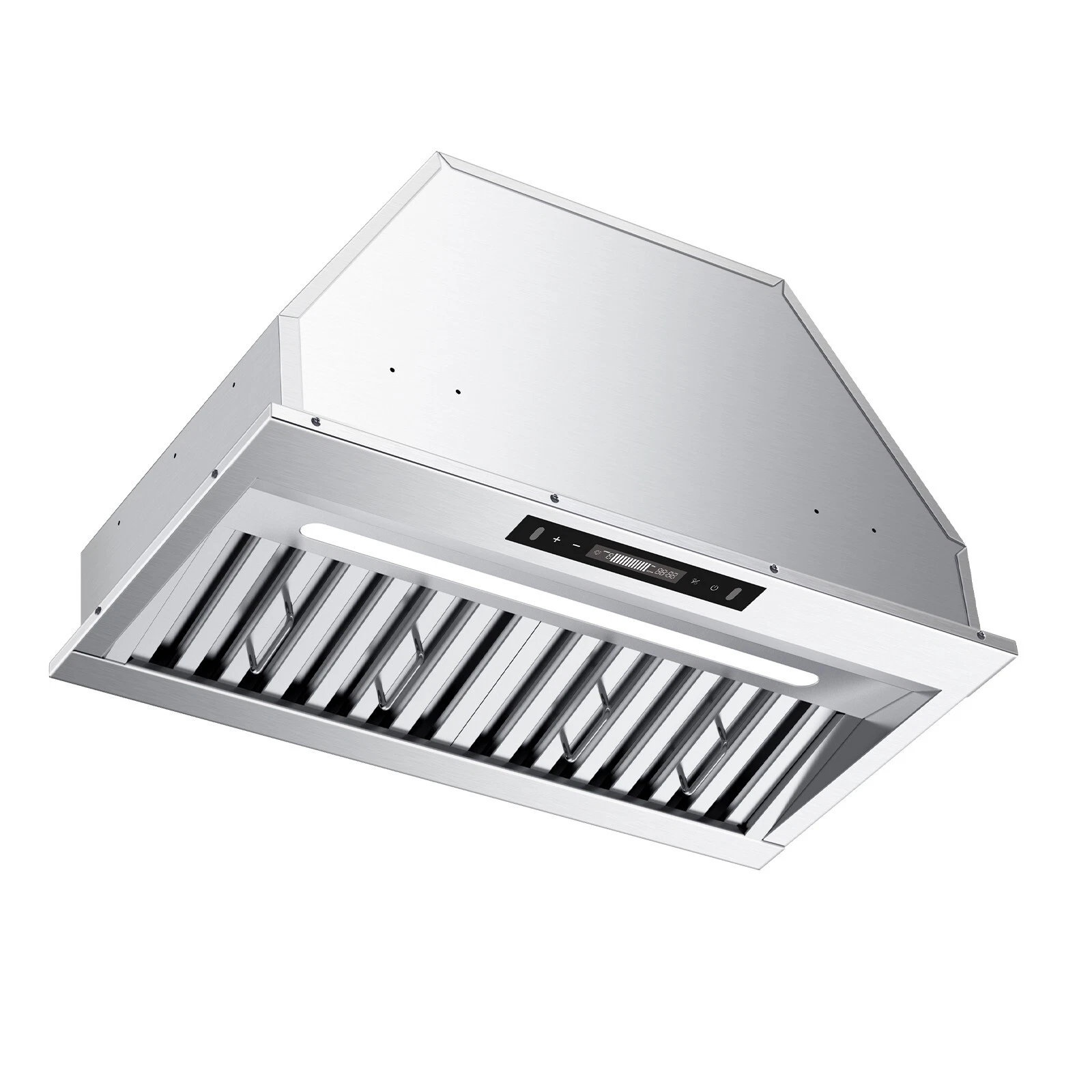 Range Hood Insert 30 Inch, 900CFM Built-in Vent Hood with Gesture & Touch Control, Stainless Steel Heavy Duty Kitchen Exhaust Hood, Baffle Filters, Long LED Light, Ducted/Ductless Convertible