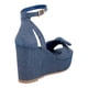 thumbnail image 2 of Sandalia de Mujer Miracol by Mama Lola plataforma Casual Comoda Moderna Alto azul 25, 2 of 4