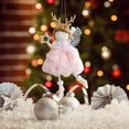 thumbnail image 4 of Fridja Christmas Fairy Ornaments Antlers Long-legged Angel Girl Shape Doll Pendant Christmas Tree Decoration Small Ornaments, 4 of 5