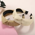 thumbnail image 6 of Unique Bargains 2 Pcs Women' Wide Knotted Headband Khaki Beige 1.97" Wide Classic Casual Style Headband for Women Girl, 6 of 7