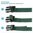 thumbnail image 4 of 1x98 Inch Utility Strap with Buckle Polyester Belt for Packing (Light Green), 4 of 5