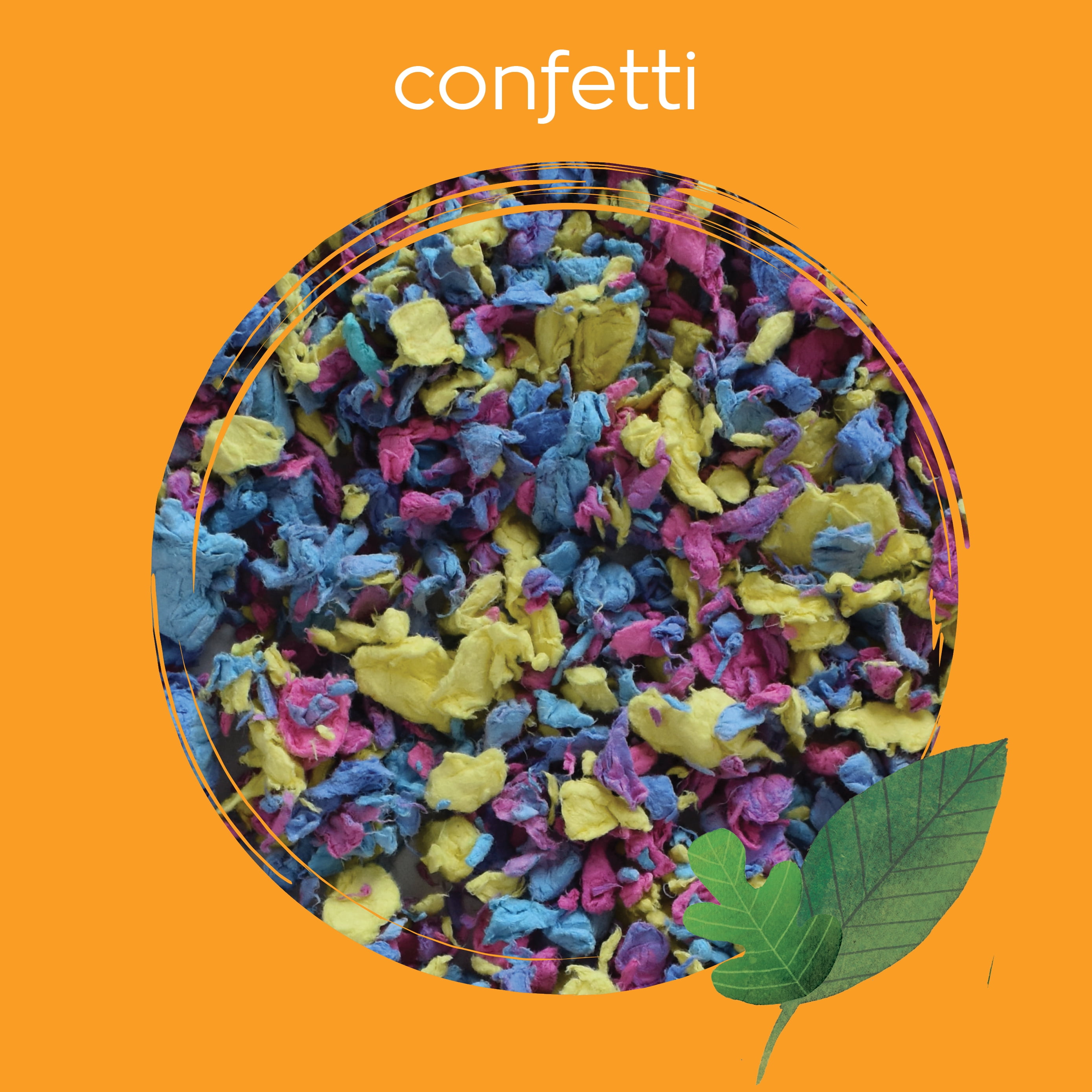 (3 pack) CritterCare Confetti Natural Paper Small Pet Bedding, 23 L