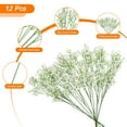 thumbnail image 3 of Uxcell 12Pcs Flores Artificiales Falsas a Granel, Ramo de Flores Artificiales de PU con Tallos, Blancas, 3 of 6