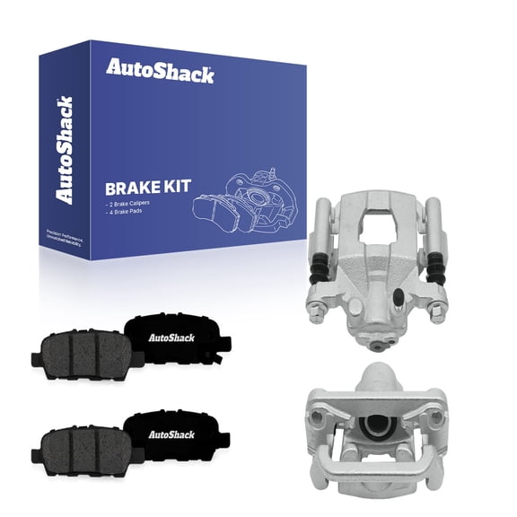 AutoShack Rear Brake Calipers & Premium Ceramic Brake Pads for Nissan, Altima 2007-2009, FWD L4 2.5L V6 3.5L