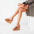 thumbnail image 1 of Nueva moda de Color sólido plataforma impermeable verano tacones de cuña simples tacones altos sandalias de mujer zapatillas de punta abierta sandalias de mujer 41 Gao Jinjia LED, 1 of 1