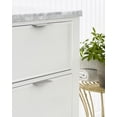 thumbnail image 2 of Amerock Streamline II 3 inch (76mm) Length Satin Nickel Cabinet Finger Edge Pull, 25 Pack, 2 of 4