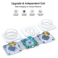 thumbnail image 3 of 3 in 1 Wireless Charging Station for Multiple Device Apple, Magnetic Foldable Charging Station for iPhone 15/14/13/12 Series, AirPods 3/2/Pro, SmartWatch(Adapter Included), 3 of 6