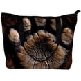 thumbnail image 2 of Paw Print Canvas Leather Mix Tote Bag with Twill, Sponge, Jeanette Material | 30x10.5x39cm/11.8x4.1x15.4in Size, 2 of 5