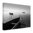 thumbnail image 4 of Trademark Fine Art "Herons and 3 Boats" Canvas Art by Moises Levy, 4 of 4