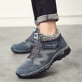 thumbnail image 3 of Mepaouo Couple Snow Boots for Women Men Waterproof Fleece Lined Non Slip Winter Outdoor Shoes(Blue,10.5), 3 of 5