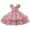 Watermelon Red, variant on Pounoo New Kids Dresses Girls Flossy Print Sleeveless Flower Girl Dresses Squard-Neck Long Dress Lace Soft Comfort Girls Dresses 7-8