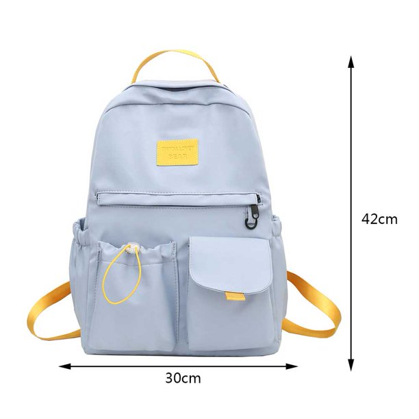 Mochila de mujer Mochilas de viaje de moda de color de contraste para deportes al aire libre (azul) Ndcxsfigh Para Estrenar
