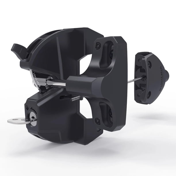 Cerrojo para portón D&D Technologies LL3ABL con llave, negro