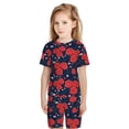 thumbnail image 2 of JUNZAN Rose Flower for Boys Girls Pajama Sets Toddler Sleepwear Summer Jammies 2pcs PJs, 2 of 7