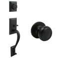 thumbnail image 2 of Willow Park Handleset with Highland Knob, SC Keyway, Clear Pack, Matte Black by Stone Harbor Hardware, 2 of 2