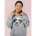 thumbnail image 2 of Pastell Colorful Dalmatian Hoodie Women -Weekday Best Designs, Female XX-Large, 2 of 4