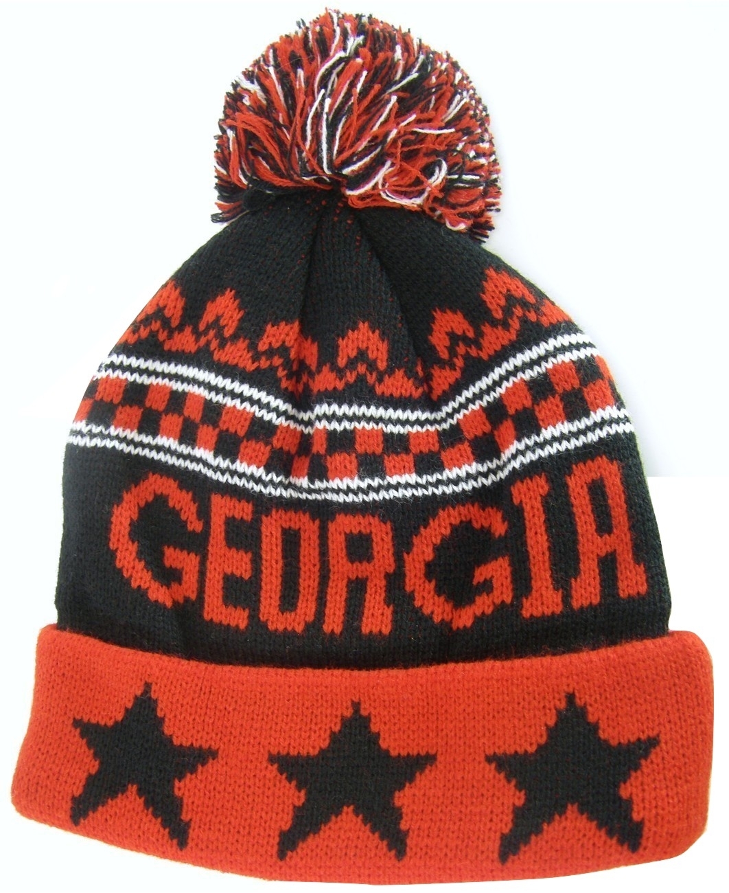 Georgia Adult Size Winter Knit Beanie 