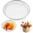 thumbnail image 2 of MOQIN Air Fryer Grill Rack - Stackable Stainless,Square Stands, Smmooth Surrfaces Non Reversing Grates, Durrable Food Grade Steamer Accessories - for Oven Microwave Pot Roasting, 2 of 7