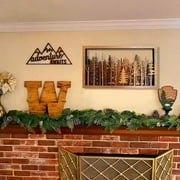 Wall Art - Forest Nature Trees Wilderness Multilayer Fireplace Cottage Outdoors Landscape