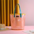 thumbnail image 4 of Large Capacity Transparent Beach Bag – Jelly PVC Tote for Women, Portable Swimming Bag, Waterproof Shopping Bag for Travel, Pool, Gym, Everyday Outing, 4 of 4