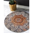 thumbnail image 1 of Unique Loom 3140088 4 x 4 ft. Klimt Vita Round Rug, Gray, 1 of 1