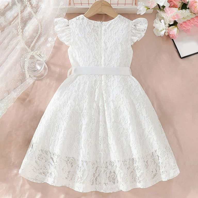 3t white lace dress Girl's Vivie Heirloom Dress in White size 5