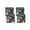 A, variant on 4PCS Printed Outdoor Patio Seat Cushion Cover, Waterproof Stretch Wicker Sofa Cushion Slipcover, Floral Geometric Pattern Furniture Cushion Protector for Garden Rattan Chair 27.56x25.2 Inch