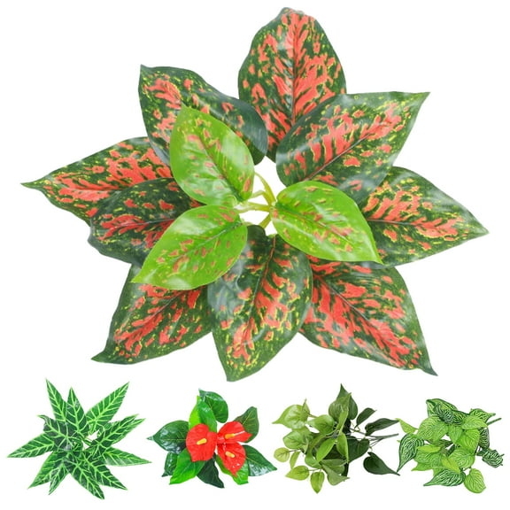 D-GROEE 3PCS Artificial Plants Faux Plants Indoor for Home Decor Indoor, Vivid Color Fake Plants - Fake Plants Decor and Decorative Plants