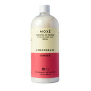 MOXE Natural Liquid Hand Soap, Lemongrass and Ginger, 32 oz Refill Bottle