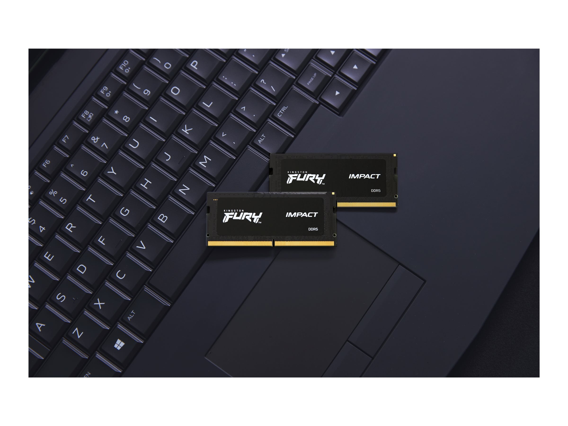 Kingston FURY Impact 32GB (2 x 16GB) 262-Pin DDR5 SO-DIMM DDR5 6400 (PC5 51200) Laptop Memory Model KF564S38IBK2-32