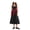 Black, variant on Women’s Print Patchwork Cami Midi Dress Slim Fit Flared Casual Summer Dress