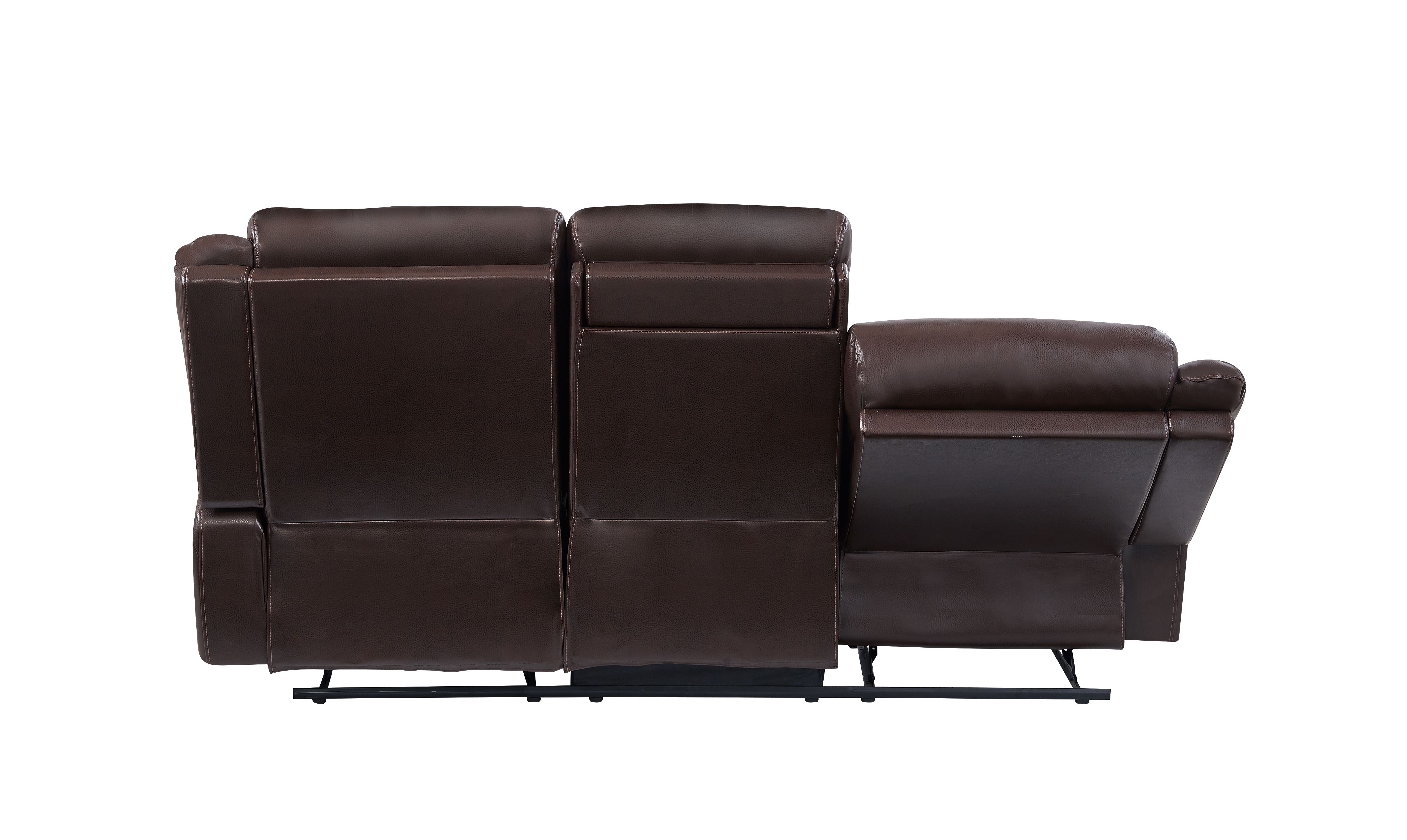 Drawer Reclining Sofa in Brown - image 8 of 10