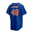 thumbnail image 3 of Men's New York Mets Baseball Jersey DEGROM 48# LINDOR 12# SENGA 34# Adult Replica Player Name Navy Jersey, 3 of 4