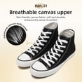 thumbnail image 3 of Unisex Canvas Sneakers Women’s Men’s Fashion Sneakers Casual Tennis Shoes for Women Men Classic Lace Up Shoes Walking Running Shoes, 3 of 9