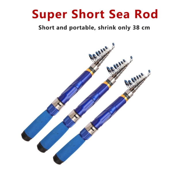 1.0-2.4M Telescopic short Small Sea Pole fiberglass Portable fishing rod - Walmart Business Supplies 1.0-2.4M Telescopic short Small Sea Pole fiberglass Portable fishing rod - Walmart Business Supplies